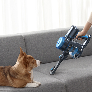 Lubluelul 6 en 1 Aspirateur Balai sans Fil, Batterie Amovible 40Min  Autonomie Aspirateur Silencieux et Léger pour Poils d'animaux - Cdiscount  Electroménager