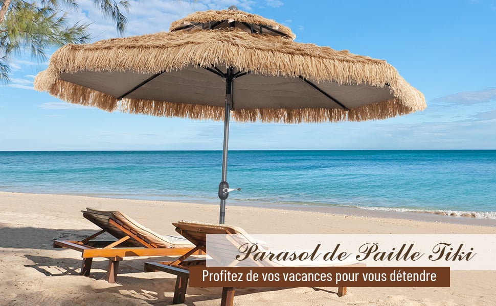 parasol en paille