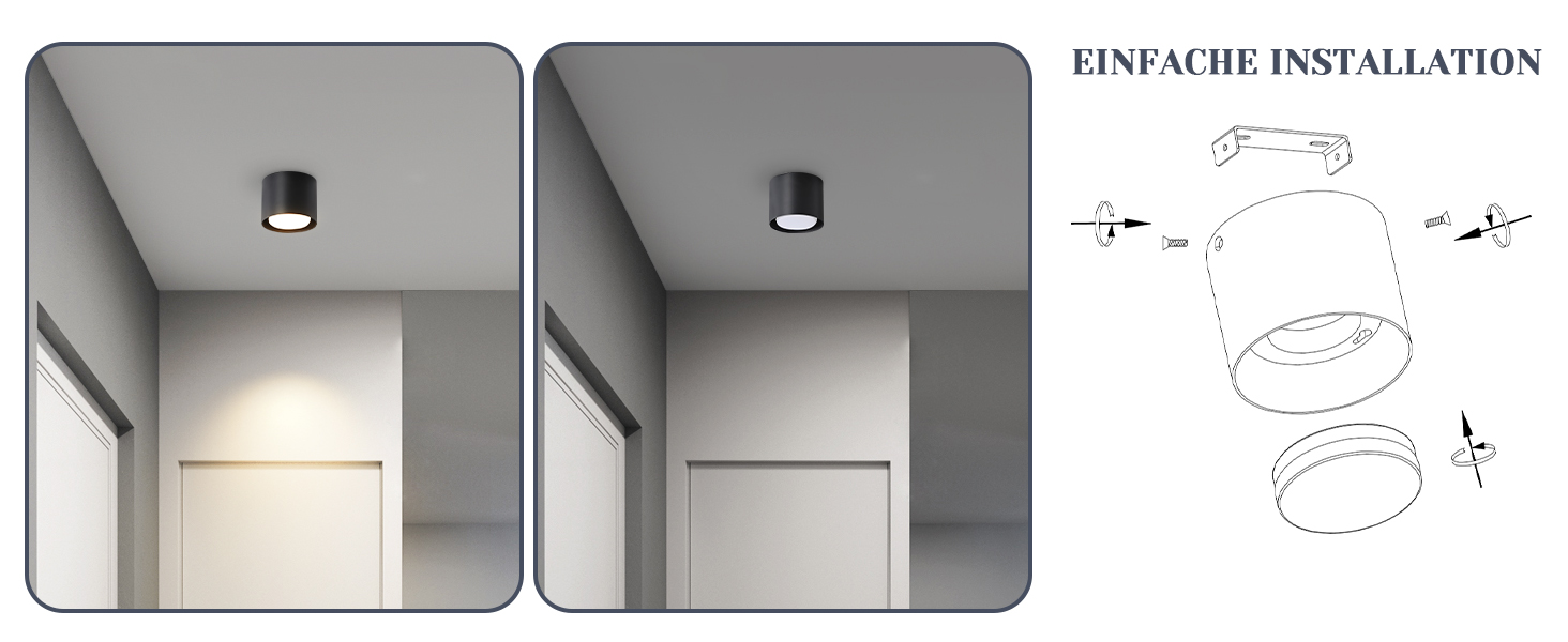 deckenspot led aufbau
