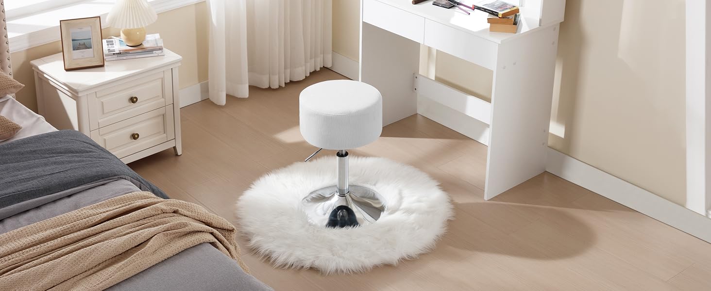 WOLTU Tabouret de Maquillage. Tabouret de Bar Rond