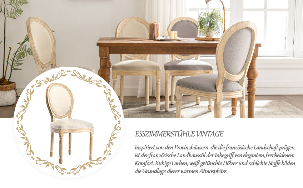 Barock Esszimmer Stuhl