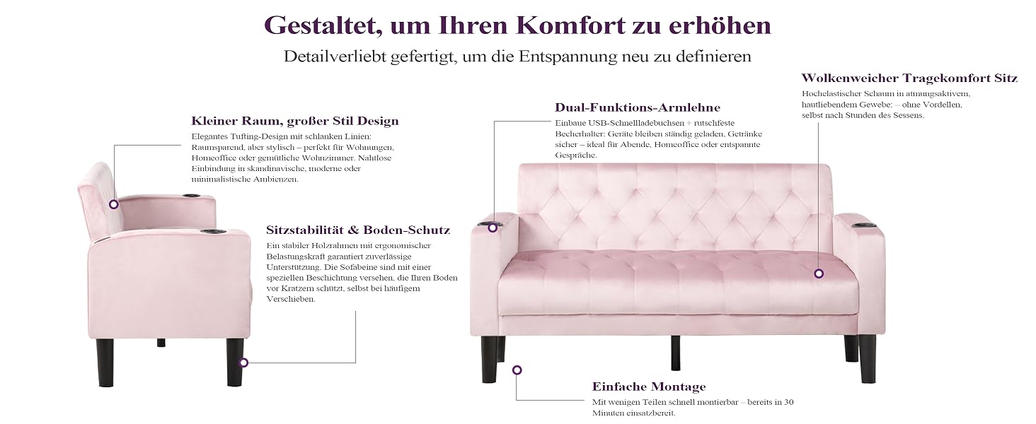 Der Text lautet „Gestaltox.com drei Kammern auf Erbulou“.
[SENTENCE 2] Technisches Diagramm, das die Maße der Couch oder des Möbels mit mehreren Ansichten und beschrifteten Abmessungen zeigt.