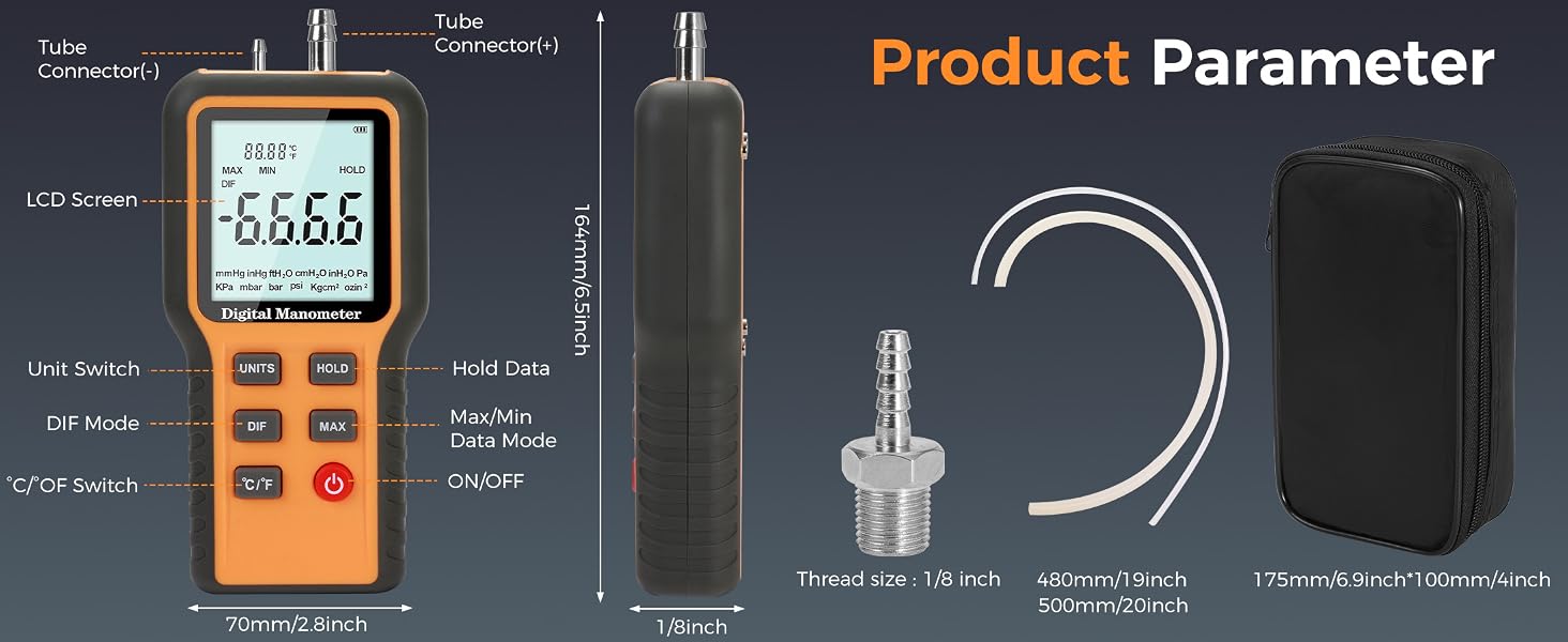 Professional Air Pressure Meter