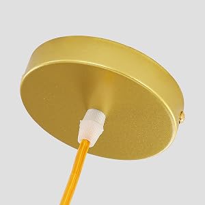 lampara metal dorado