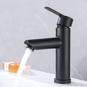 robinet lavabo salle de bain mitigeur pour vasque baignoire lave mains acier inoxydable monotrou