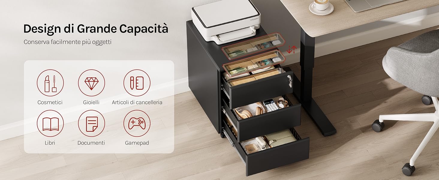 Cassettiera WOLTU