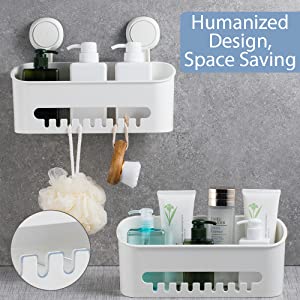 ilikable Etagère de Douche Ventouse Serviteur de Douche sans Perçage