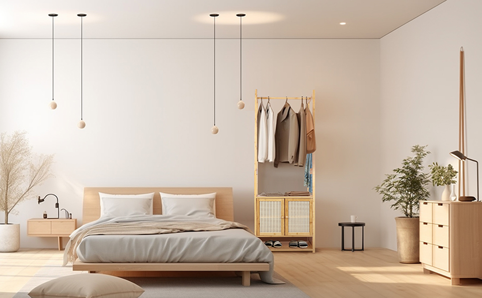 open wardrobe cabinet
