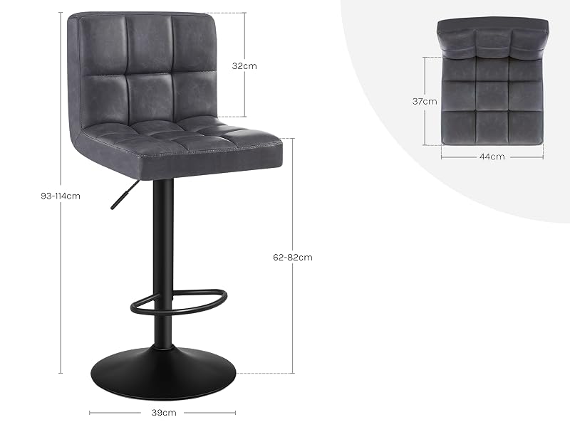 the [ unused0 ] and black leather bar stool