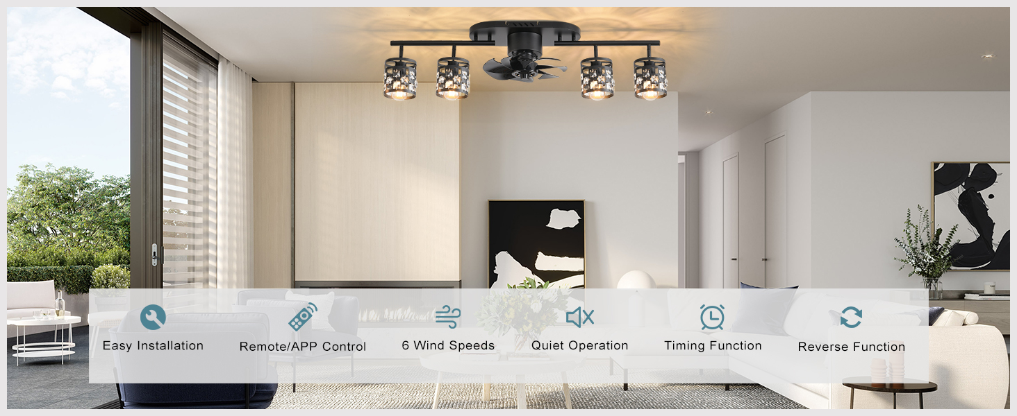 fandelier ceiling fan with light