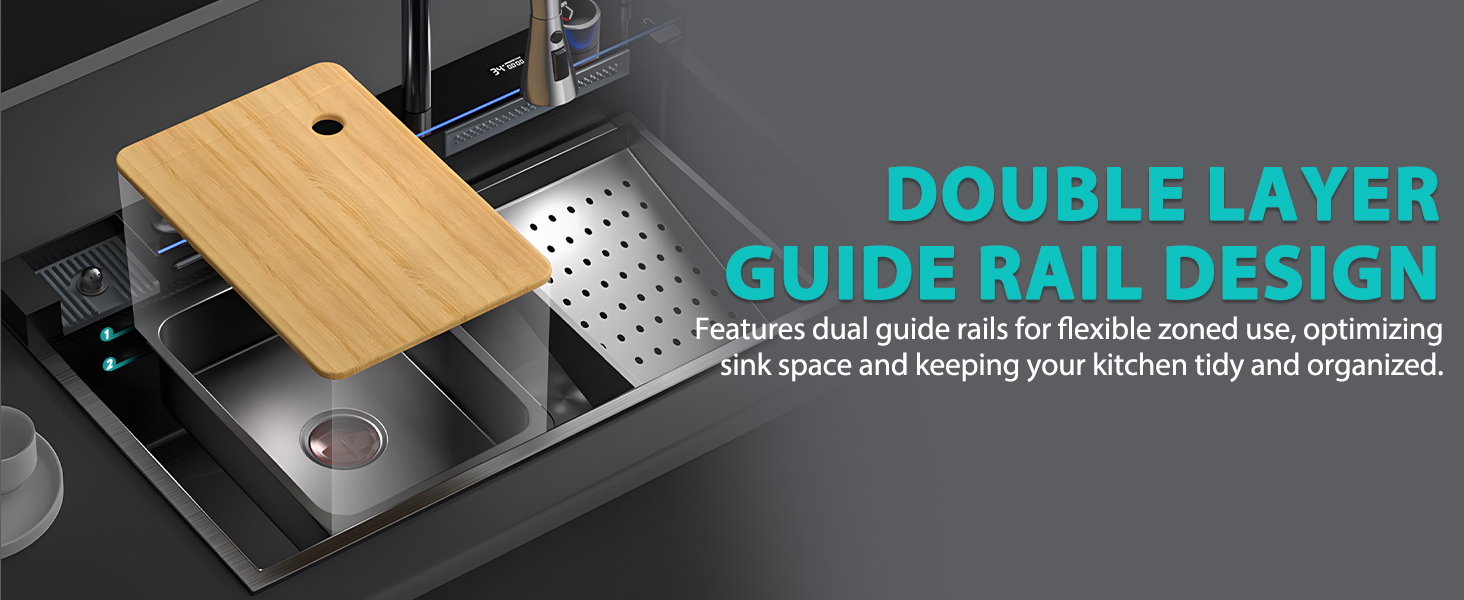 Smart Waterfall Kitchen Sink