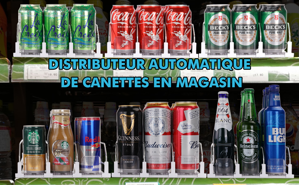 rangement frigo canette