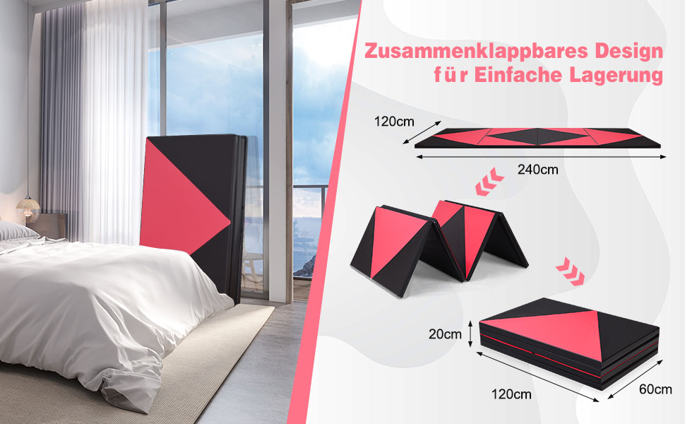 Sportmatte,Yogamatte,turnen Spielmatte,Fitnessmatte,sport Weichbodenmatte,Matte Turnmatte Klappmatte