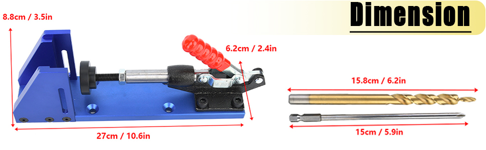 Pocket Hole Screw Jig Kit