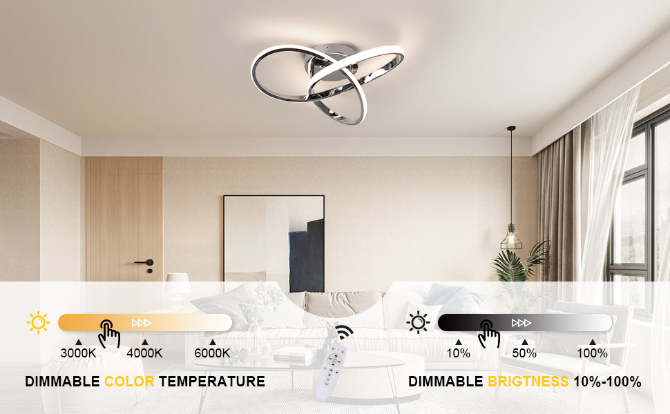Seamoon Plafonnier LED Dimmable