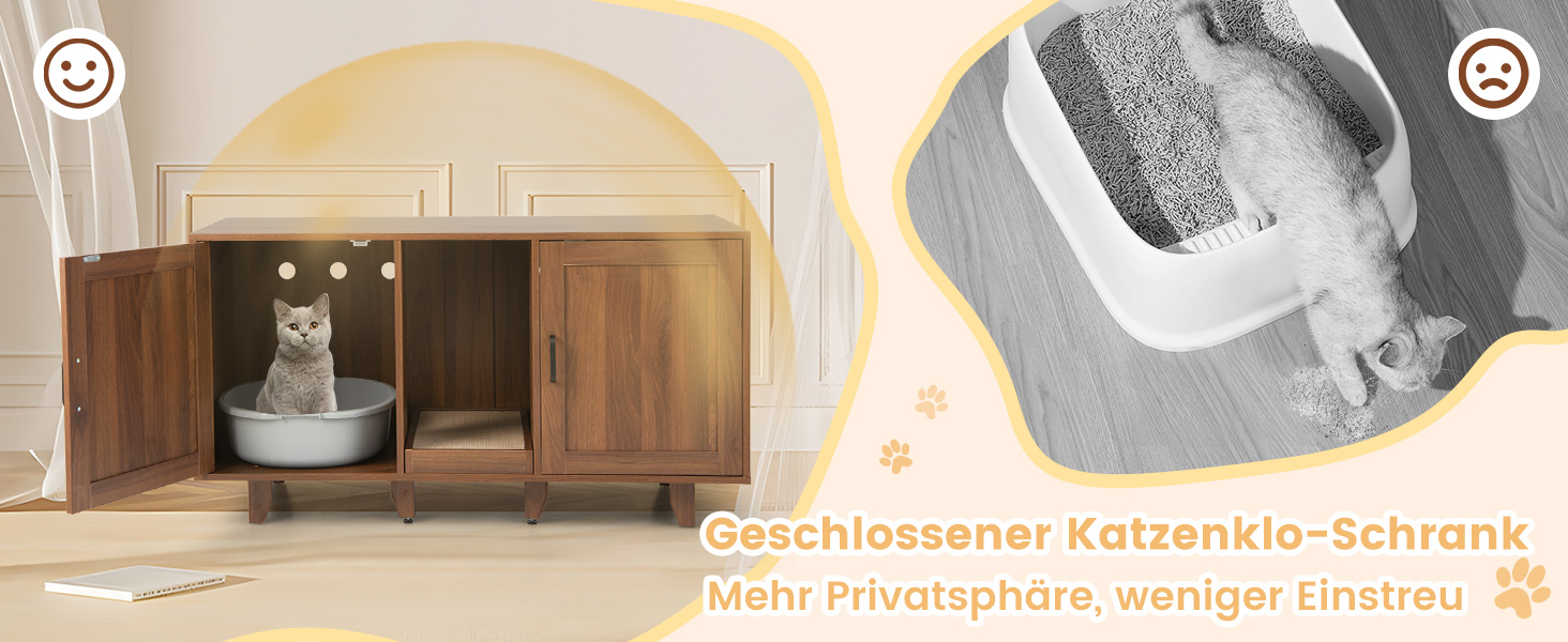 Katzenschrank für Katzentoilette