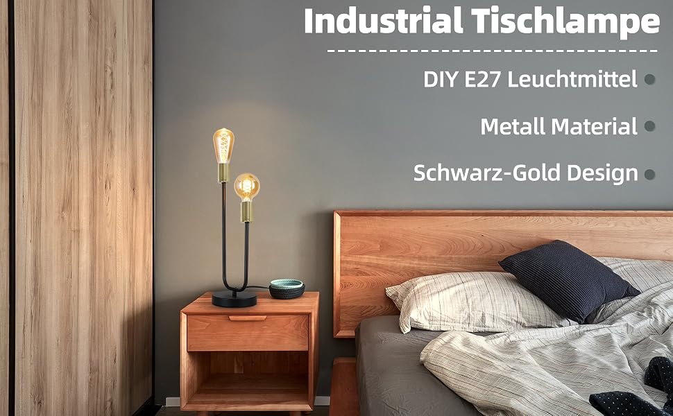 Leselicht Tischlampe Nachttischlampe