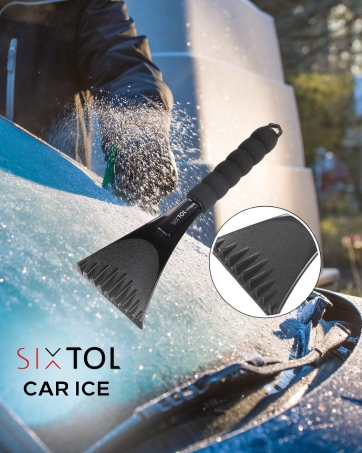 ice scraper, car accessories, good visibility, road safety, light, comfortable handle