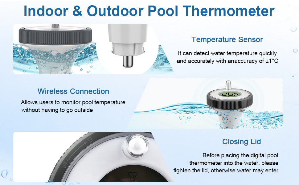 pool thermometer digital