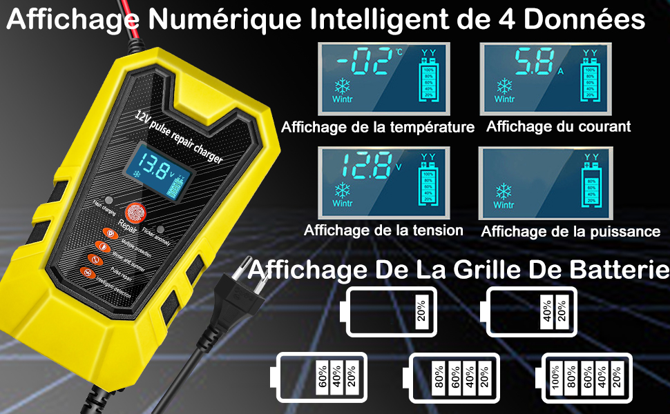 caricabatterie batterie voitures FR3