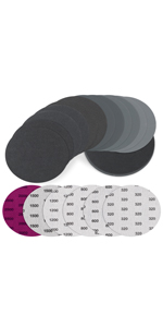 30 Stück 125 mm Glaspapier