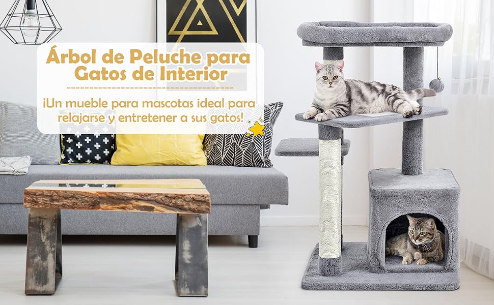 Árbol para Gatos de 4 Niveles