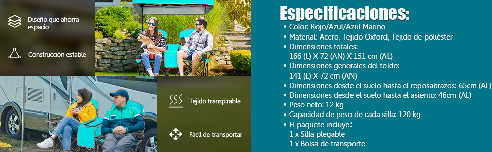 Sillas de Camping Plegables