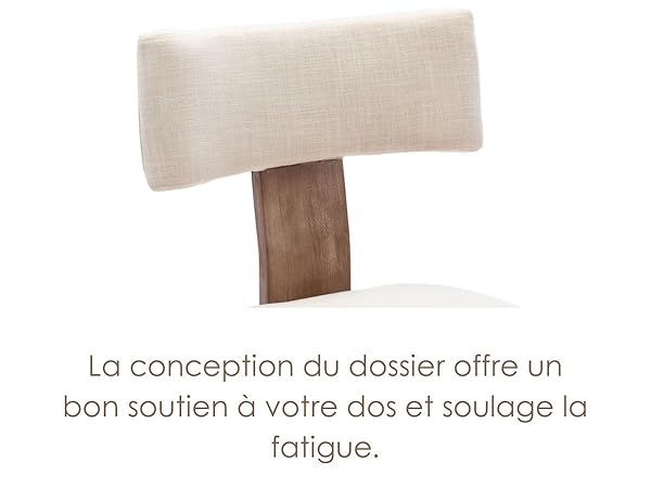 chaise bois tissu