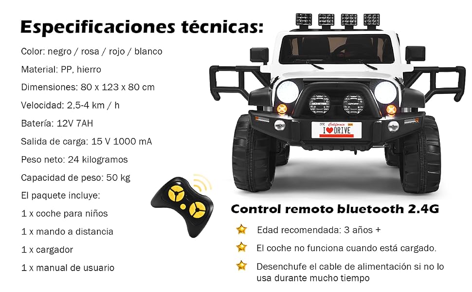 12 V Coche Eléctrico Montable