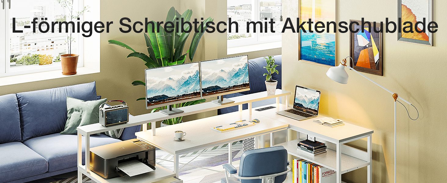 Gaming Schreibtisch mit LED 