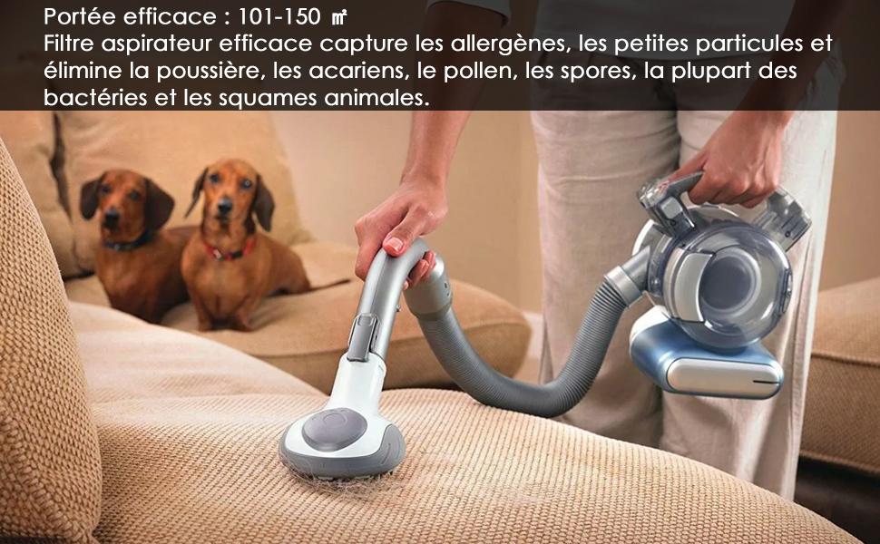 Filtre à cartouche compatible avec Black & Decker Dustbuster Pivot PD1020 Filtre plissé