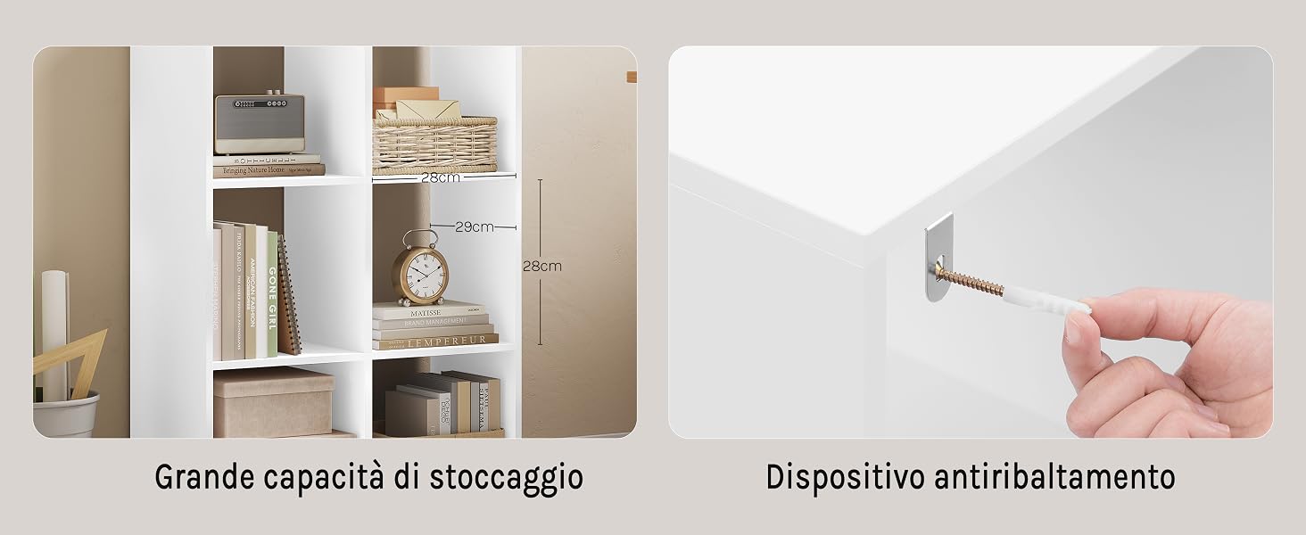 lo scaffale del soggiorno