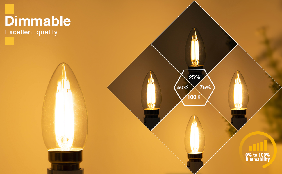b22 led candle bulb dimmable warm white