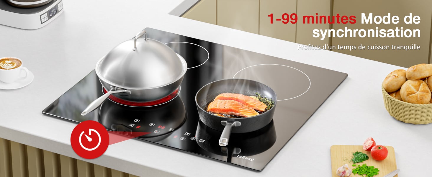 Table de cuisson Vitrocéramique 4 foyers