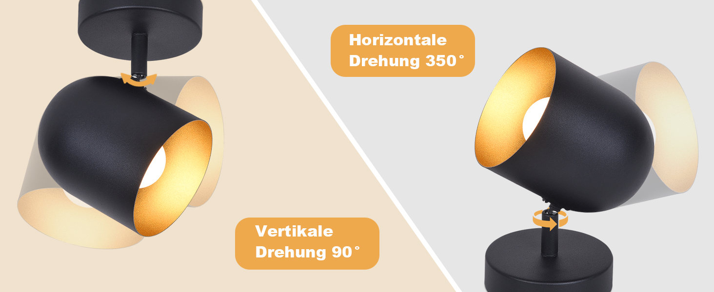 Deckenstrahler schwarz
