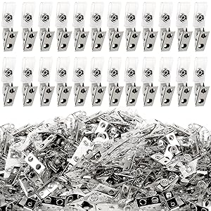 Clips de insignia de metal con correa