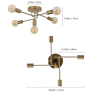 lustre moderne E27