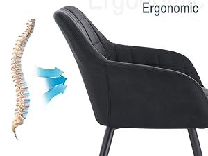 sedia ergonomica con schienale