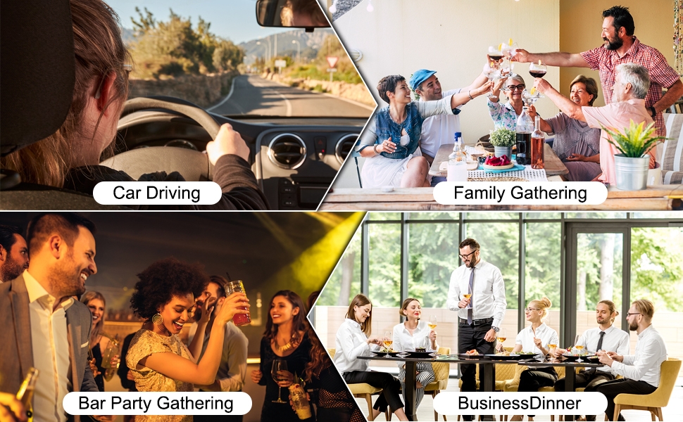 Text reads 'Get Boxing', 'Family Gathering', 'Birthday Party', 'Be around friends'. Series of social gathering scenes in bright, modern settings.