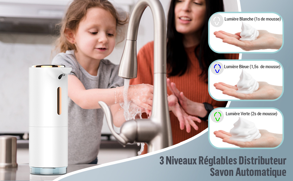 Distribuidor de champú y gel de ducha, distribuidor de jabón, mousse, distribuidor de jabón