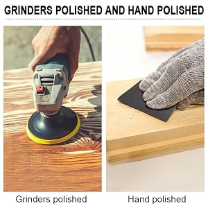 Grinders poli et poli à la main.