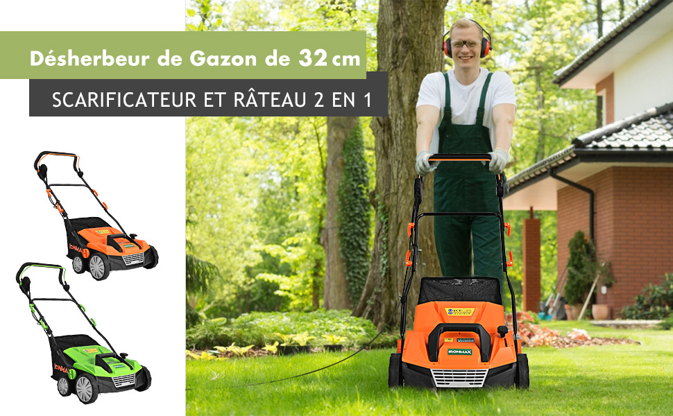 Scarificateur de Pelouse Électrique
