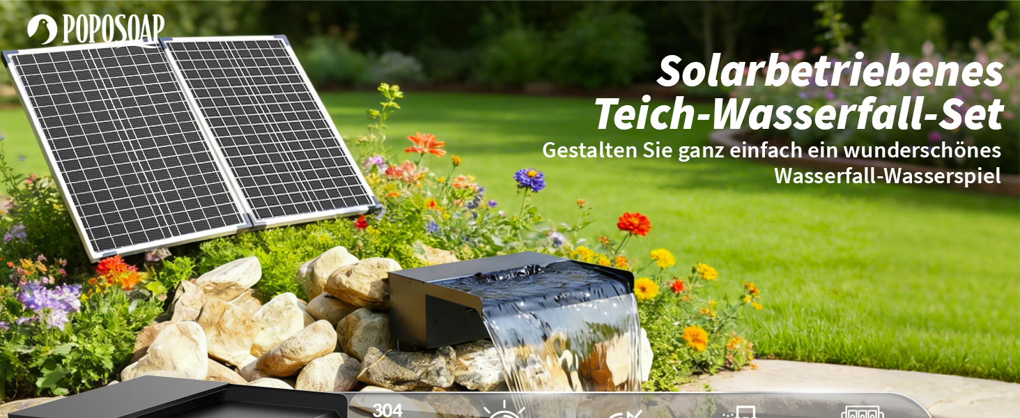 POPOSOAP Solar Wasserfall