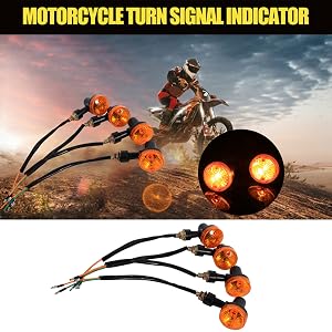 motorcycle turn signals LED Amber lights led blinker lights amber led lights black