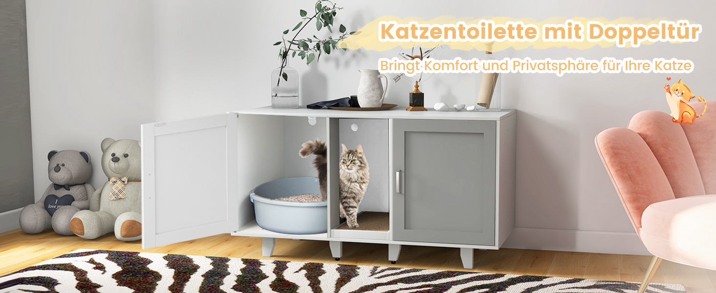 Katzenschrank für Katzentoilette
