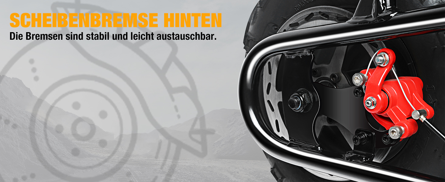 hintere Scheibenbremse