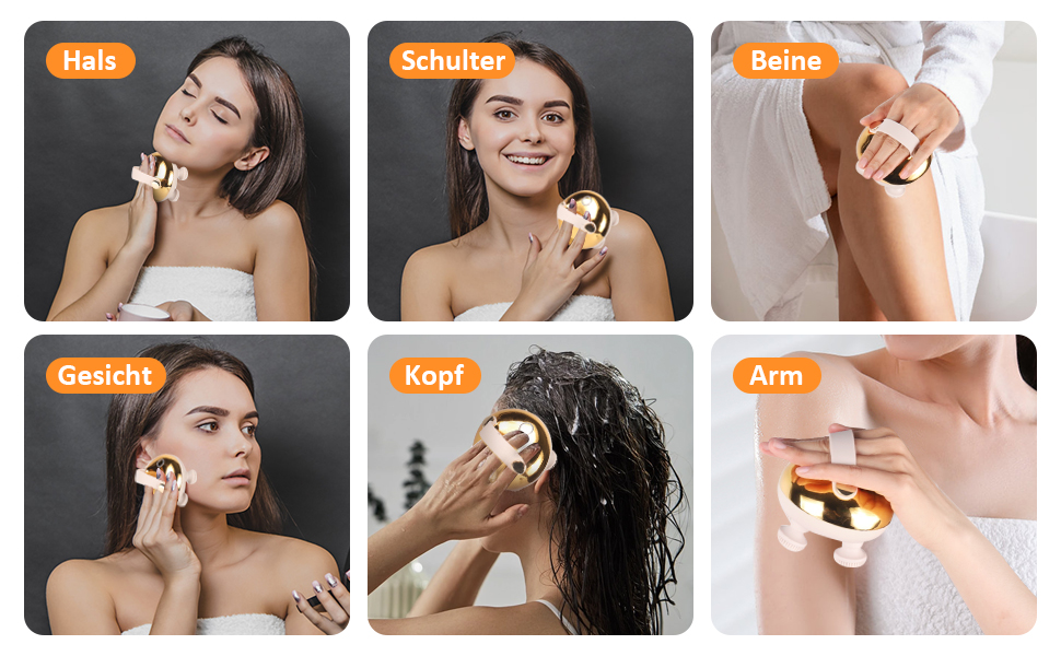 massagebürste haare kopfhaut massaggiatoreät massaggiatore per la testa kopfmassage elektrisch massaggio del cuoio capelluto
