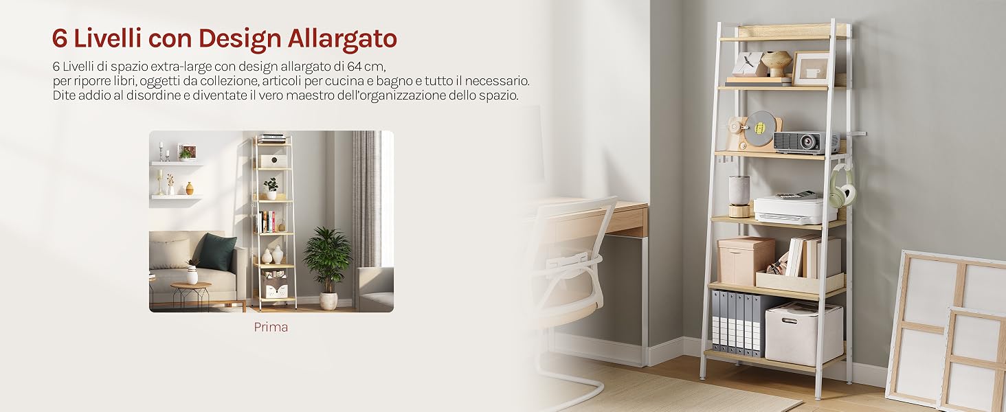Il testo recita «© Livelli con Design Allergico». Fotografia del design degli interni che mostra una sistemazione pulita e minimalista della stanza con disposizione dei mobili.