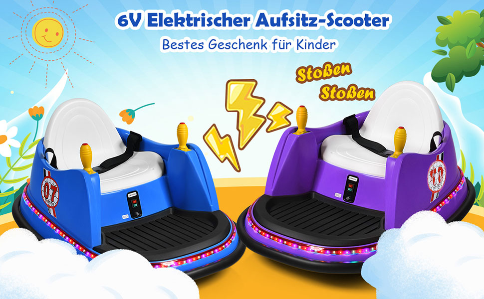 Kinderfahrzeuge Fernbedienung Autoscooter Auto Spielzeug Elektrofahrzeuge 360 Grad Spinning