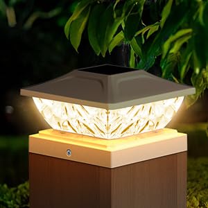 solar fence post lights